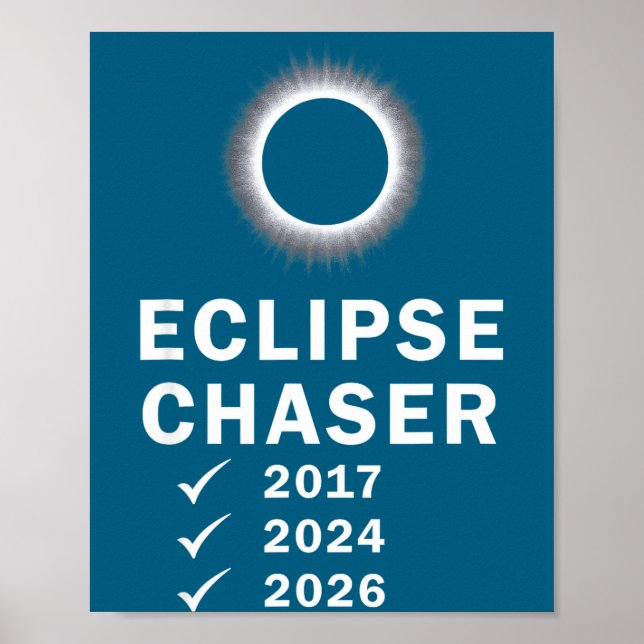 Shirt Solar Eclipse Total Eclipse Poster (Front)