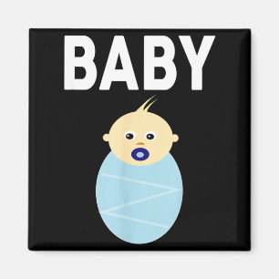 Shirt that says baby The word baby shirt Cute Baby Magnet