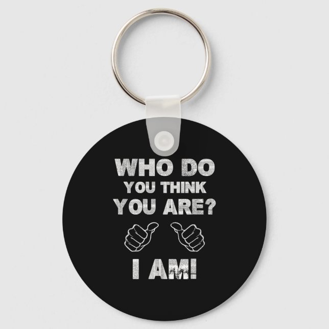 Shirt Think Am Keychain (Front)