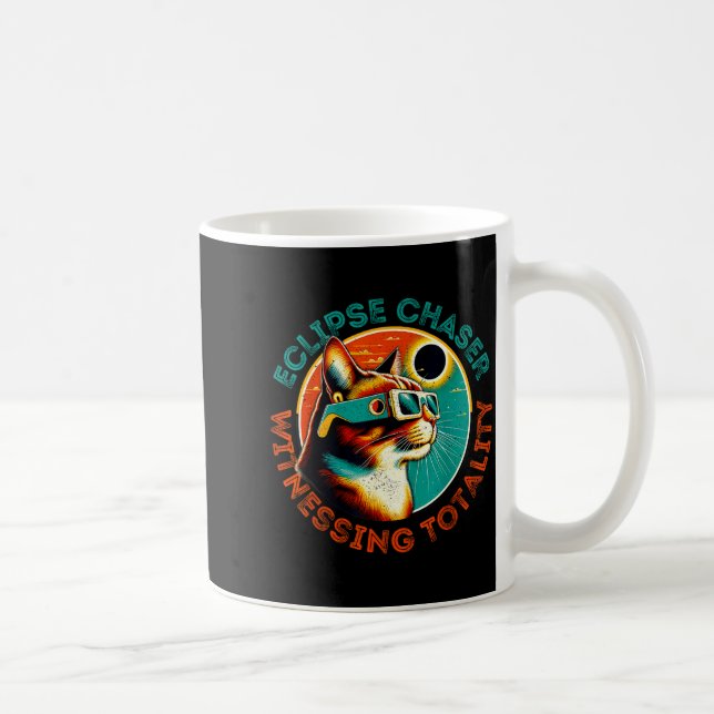 Shirt Totality Cat Retro Total Solar Coffee Mug (Right)