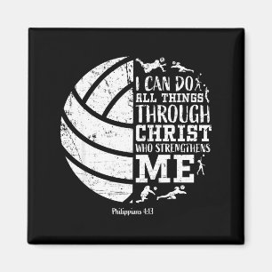 Shirt Volleyball Teen Christian Verse Small Magnet