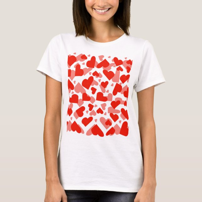  shirt with a pattern love  (Front)
