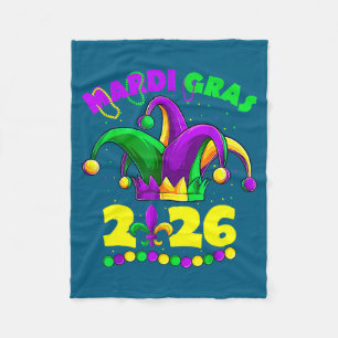 Shirt Women Mardi Gras Jester Outfit Fleece Blanket