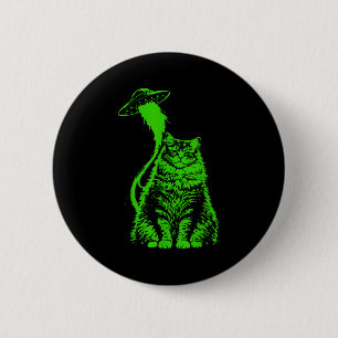 Shirt Y2k Alien Cat Abduction Meme 2 Inch Round Button
