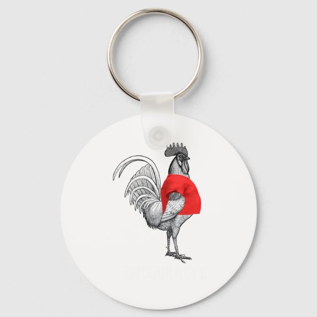 Shirting Encouraged White Text Funny  Keychain (Front)