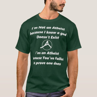 Shirts4Millenials Atheist Reasons Sceptics Proof T-Shirt