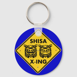 Shisa X-ing Keychain