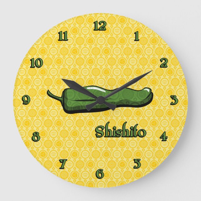 Shishito Chili Pepper Clock (Front)