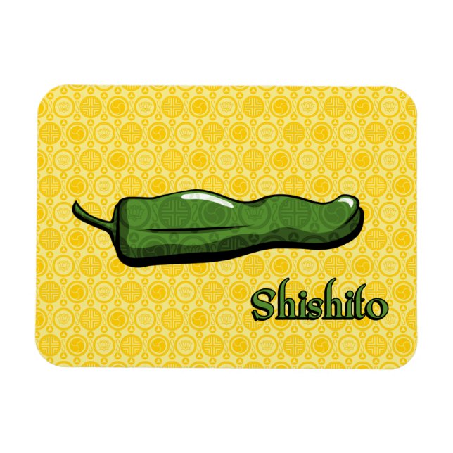 Shishito Chili Pepper Flexible Magnet (Horizontal)