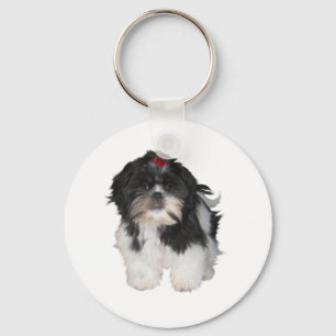 Shitzu Shih Tzu Puppy Dogs Keychain