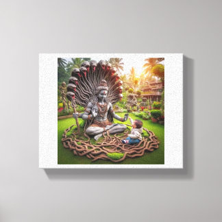 Shiv art canvas print
