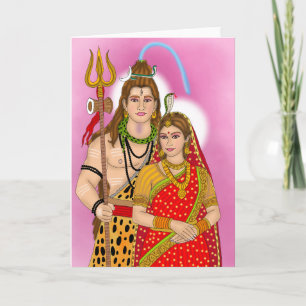 Shiv Parvati Greeting Card
