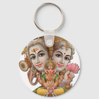 Shiva and family keychain