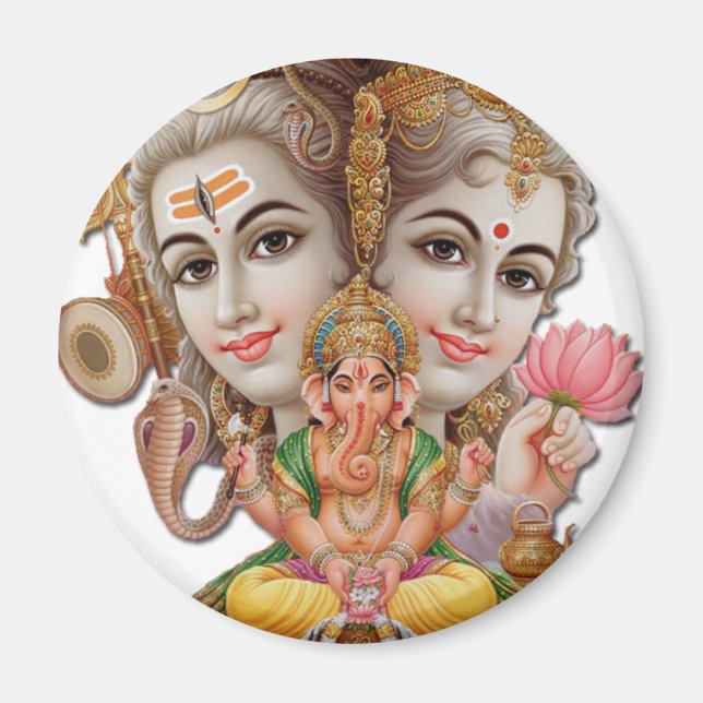 Shiva and family magnet (Front)