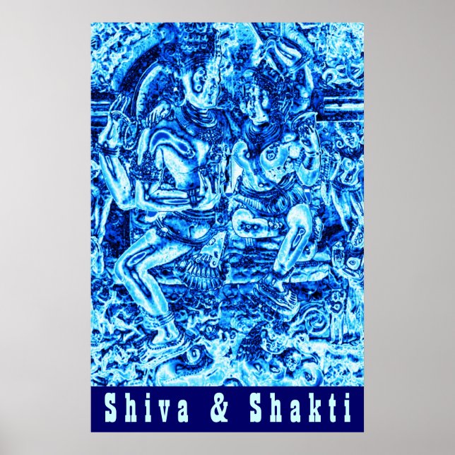 Shiva and Shakti Embrace Poster (Front)