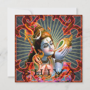SHIVA card, greeting, invitation