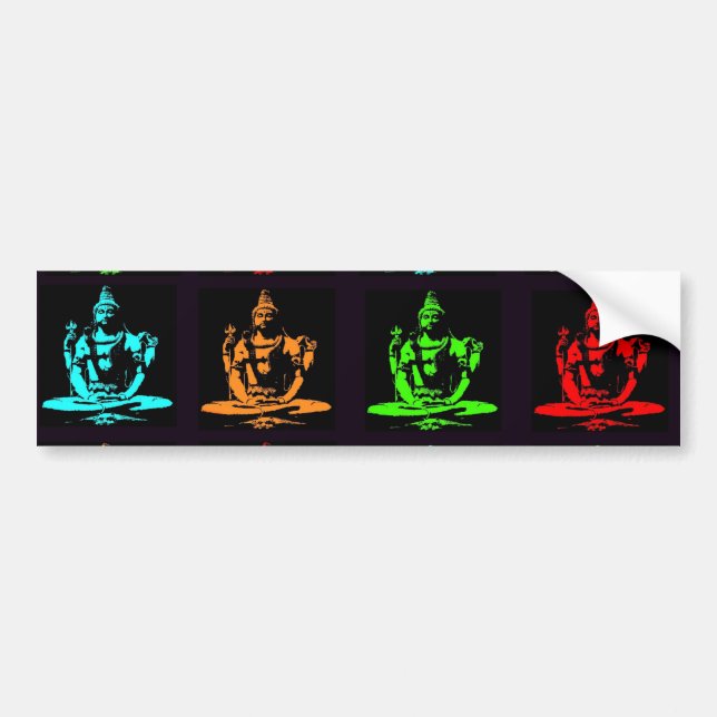 Shiva Collage Bumper Sticker (Front)