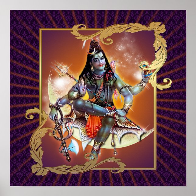 Shiva - Coucher de soleil - Poster (Devant)