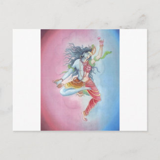 Shiva -dancingpose postcard