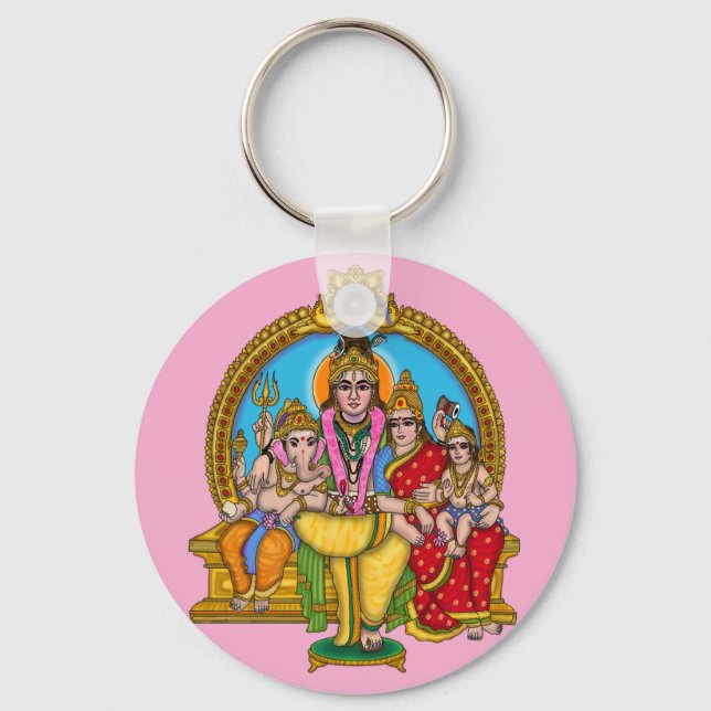Shiva Family Keychain (Front)