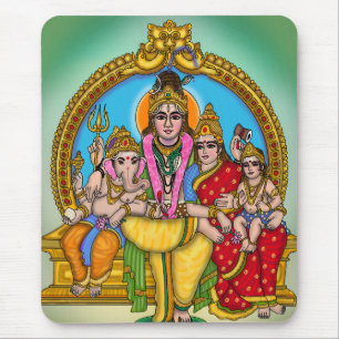Shiva Family Mouse Pad