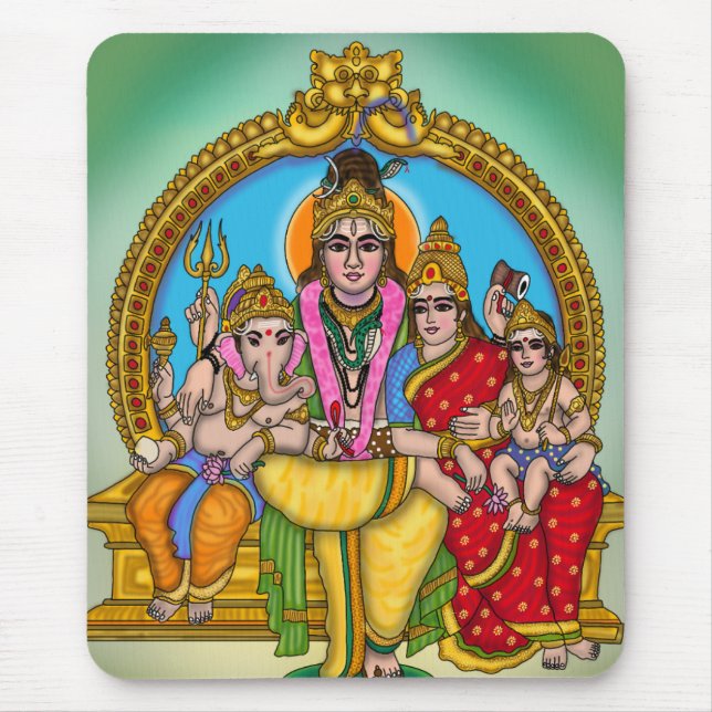 Shiva Family Mouse Pad (Front)