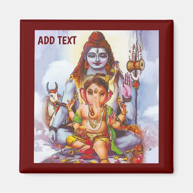 Shiva, Hindu Night Magnet (Front)