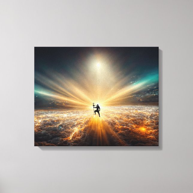 Shiva lighting the universe canvas print (Front)