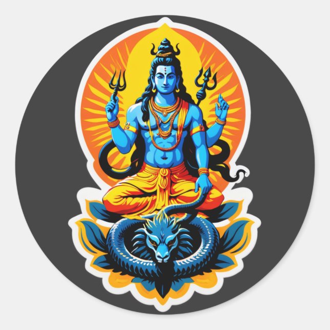 Shiva: Lord of Light, Crypt of Shadows Classic Round Sticker (Front)