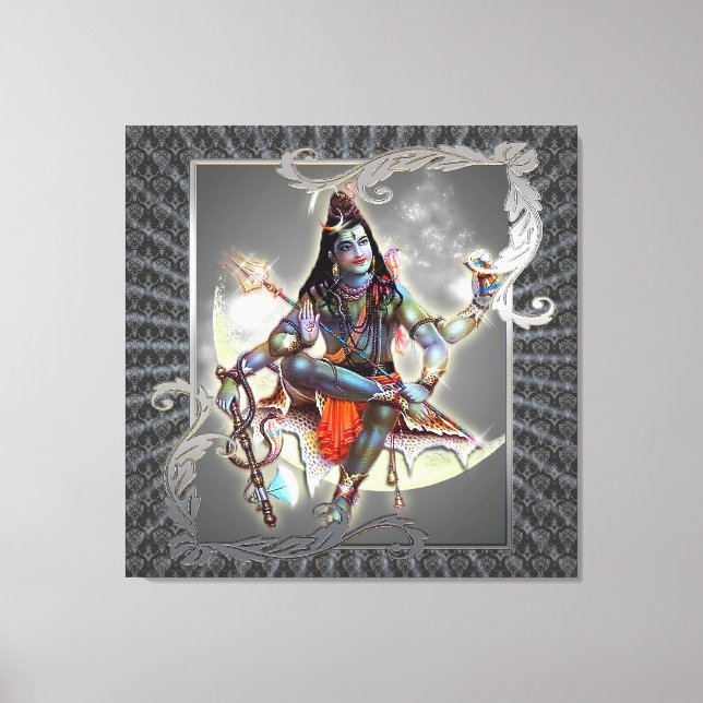 Shiva - Magic Of Grey - Wrapped Canvas (Front)