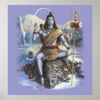 Shiva Mahadev art print