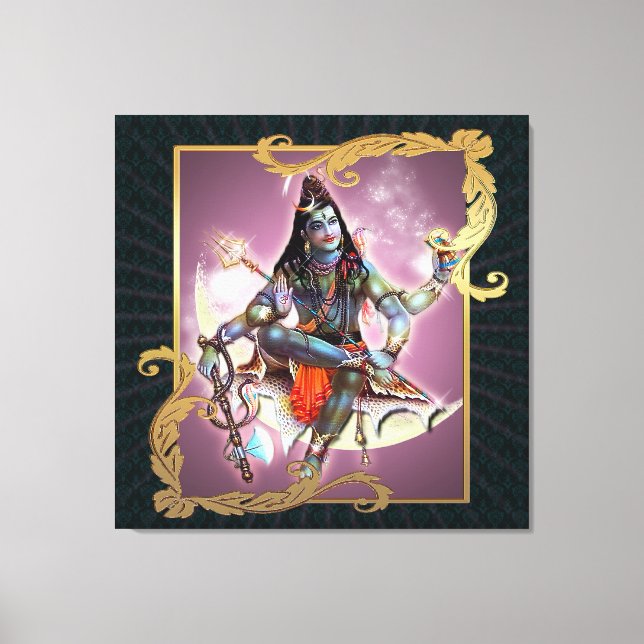 Shiva - mousse Vintage - toile enveloppée (Recto)