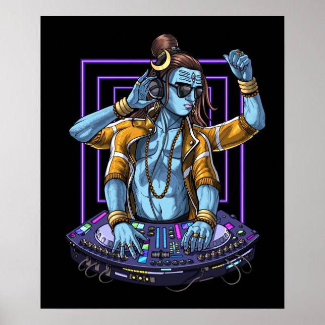 Shiva Music DJ Poster (Front)