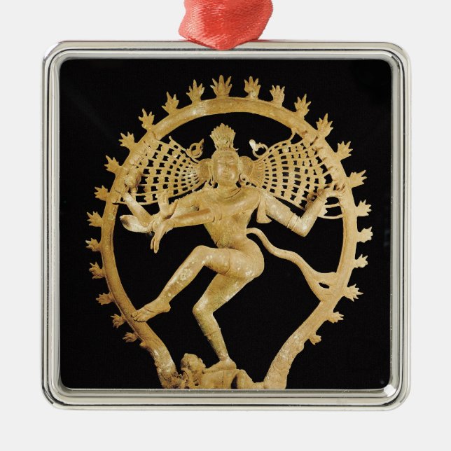Shiva Nataraja Metal Ornament (Front)