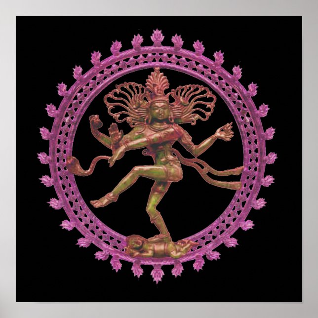 Shiva (Nataraja) the Cosmic Dancer Poster (Front)