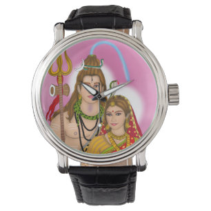 Shiva Parvati Clock Watch