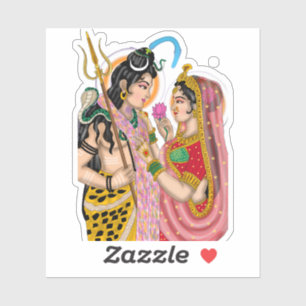 Shiva Parvati Stickers