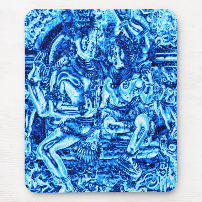 Shiva & Shakti Embrace Mouse Pad (Front)
