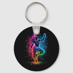 Shiva Spiritual Hindu God Tandava Dance Yoga Medit Keychain