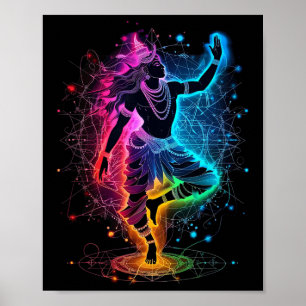 Shiva Spiritual Hindu God Tandava Dance Yoga Medit Poster