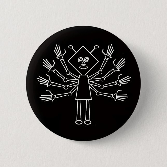 Shiva the Destroyer 2 Inch Round Button (Front)