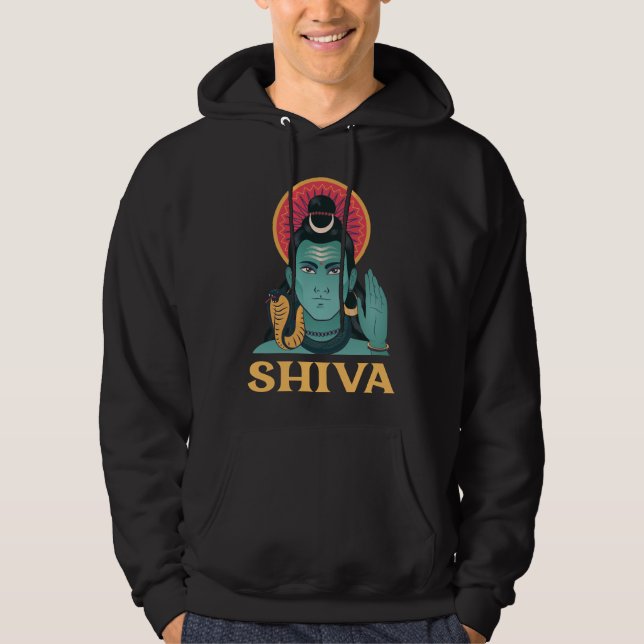 Shiva the Destroyer hindu divinity Hinduism god Hoodie (Front)