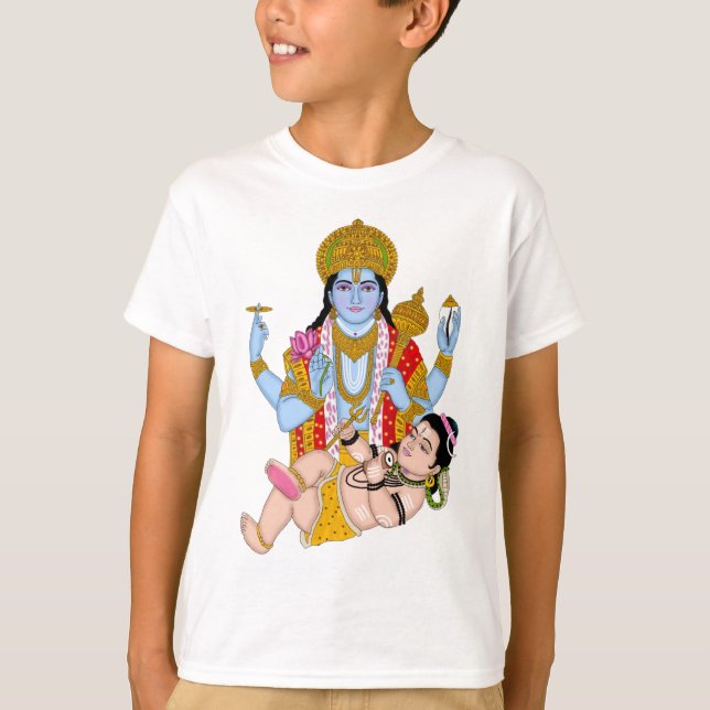 Shiva & Vishnu T-Shirts – Spiritual Wear for Devot (Front)