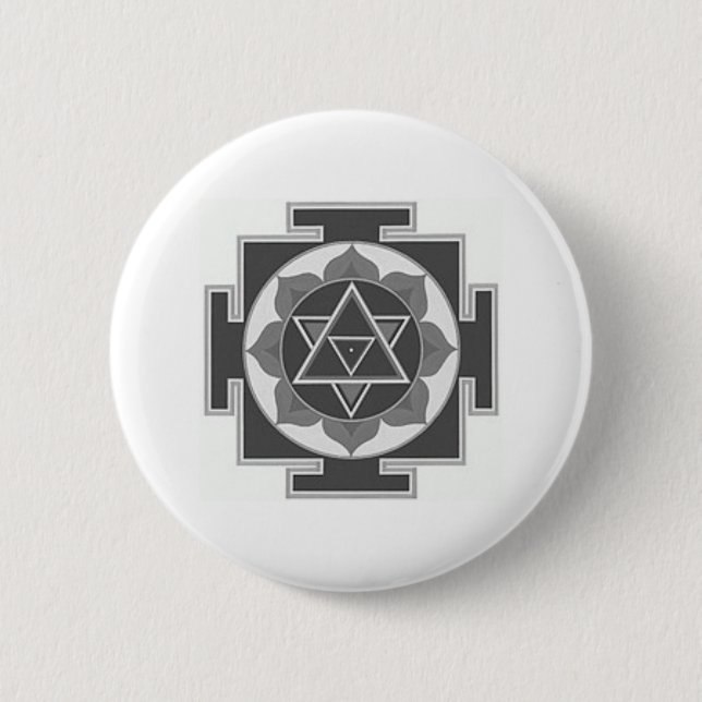 SHIVA YANTRA 2 INCH ROUND BUTTON (Front)