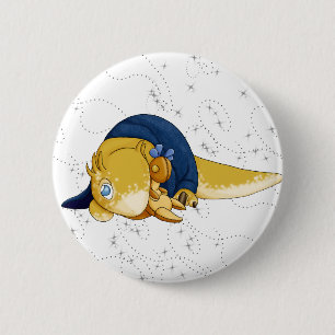 Shivae and Plushy 2 Inch Round Button
