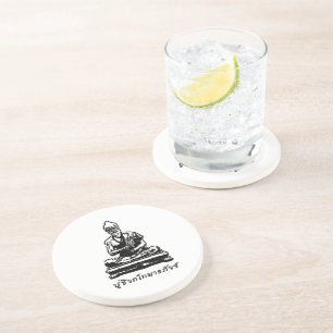 Shivago Komarpaj Buddha of Thai Massage Coaster