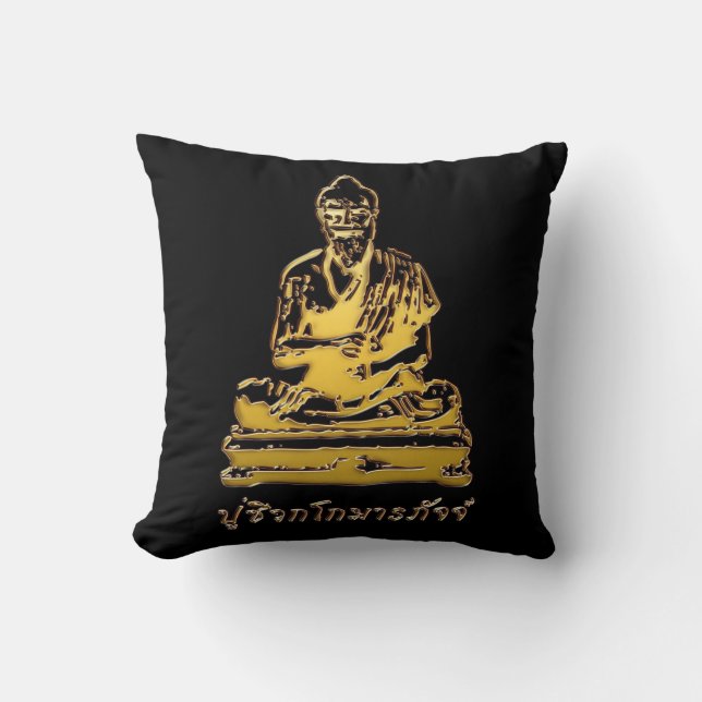 Shivago Komarpaj Buddha of Thai Massage Throw Pillow (Front)