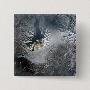 Shiveluch Volcano in Russia 2 Inch Square Button
