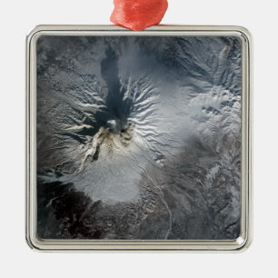 Shiveluch Volcano in Russia Metal Ornament