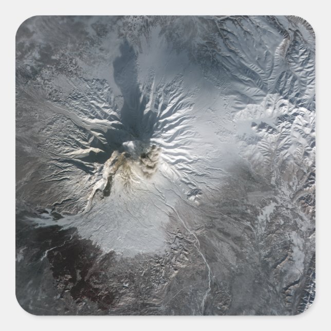 Shiveluch Volcano in Russia Square Sticker (Front)